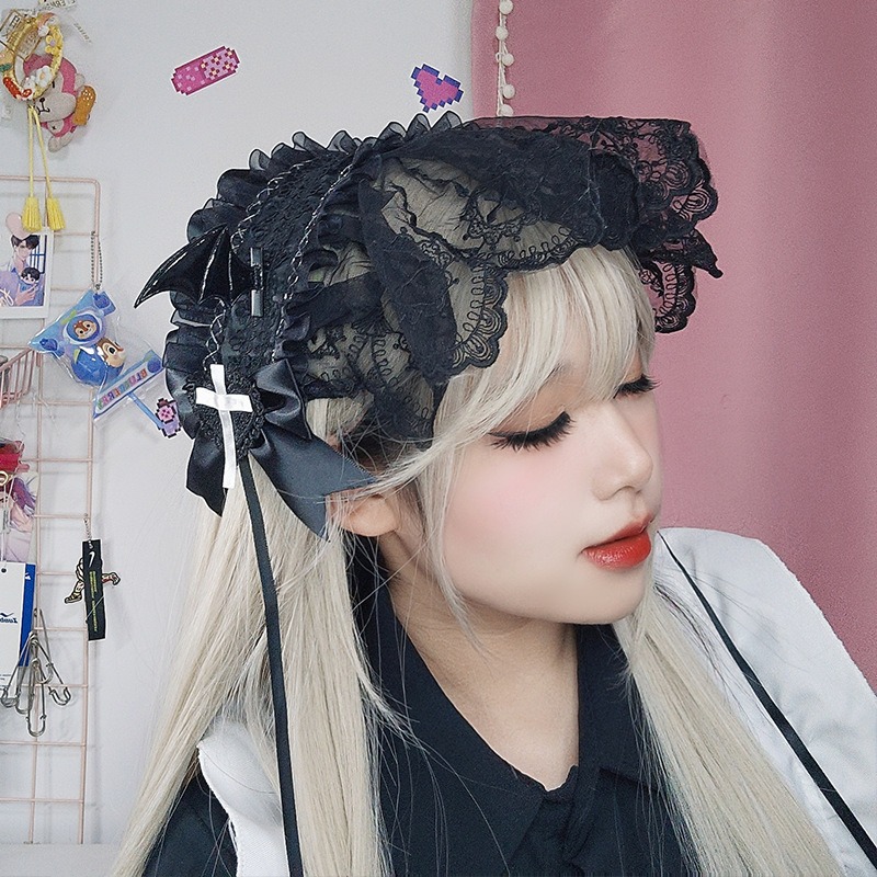 Embroidery Gothic - Cosplay Anime Gothic Lolita Maid Lace