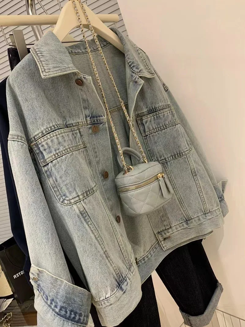 Denim Coat Women Y2k Spring Au - огляд і ціна Embroidery Gothic