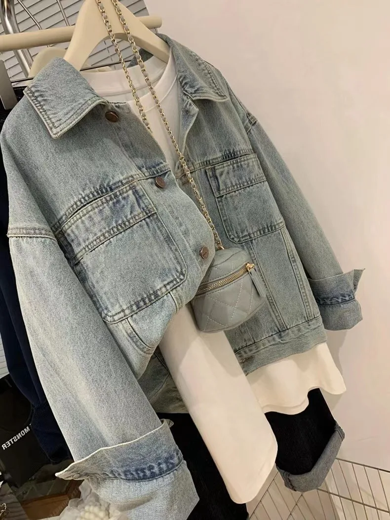 Denim Coat Women Y2k Spring Au - огляд і ціна Embroidery Gothic