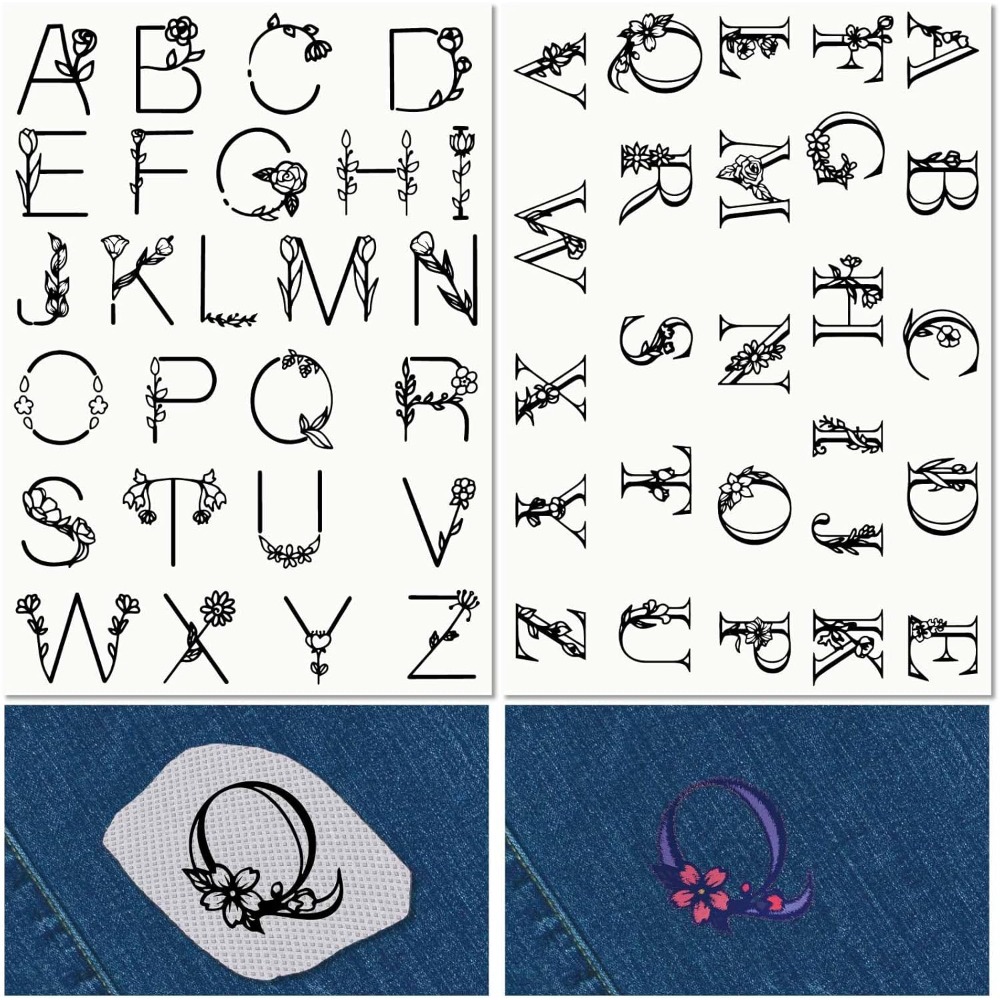 Letter A-Z Water Soluble Embro - огляд і ціна Embroidery Stitches