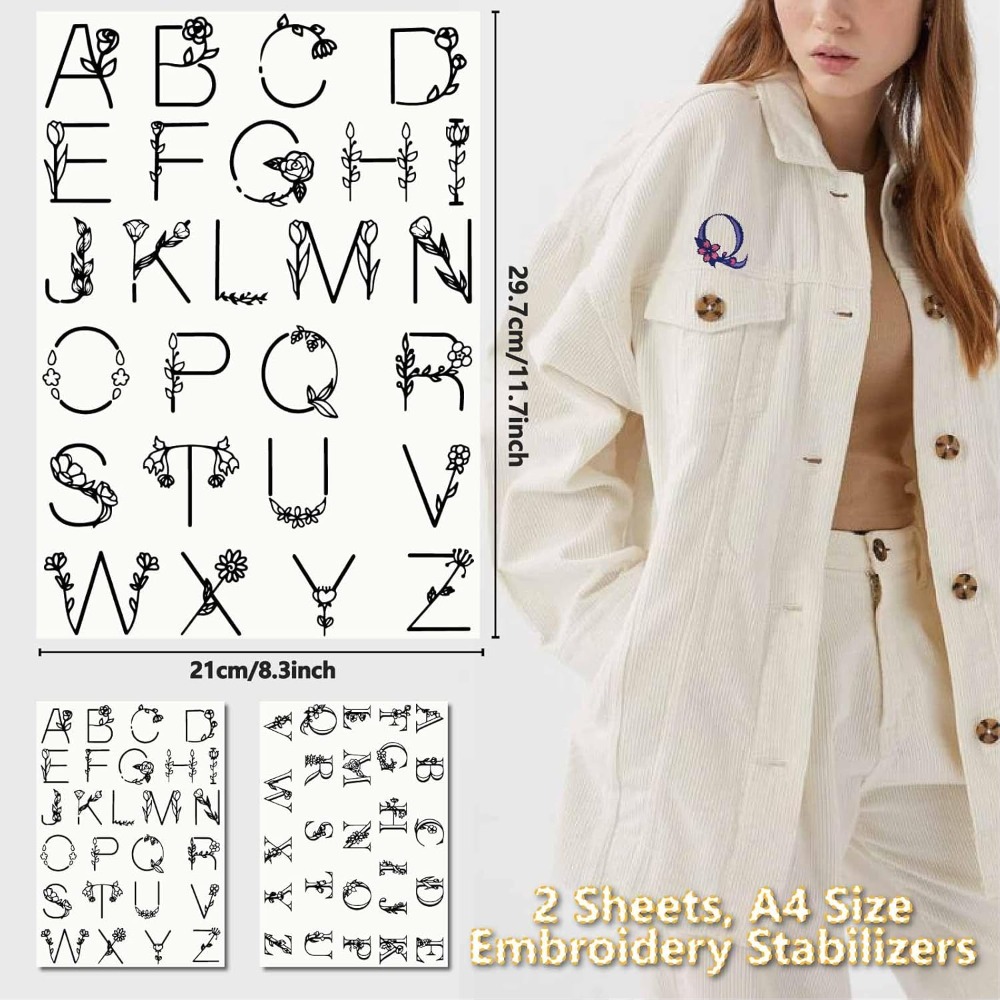Letter A-Z Water Soluble Embro - огляд і ціна Embroidery Stitches