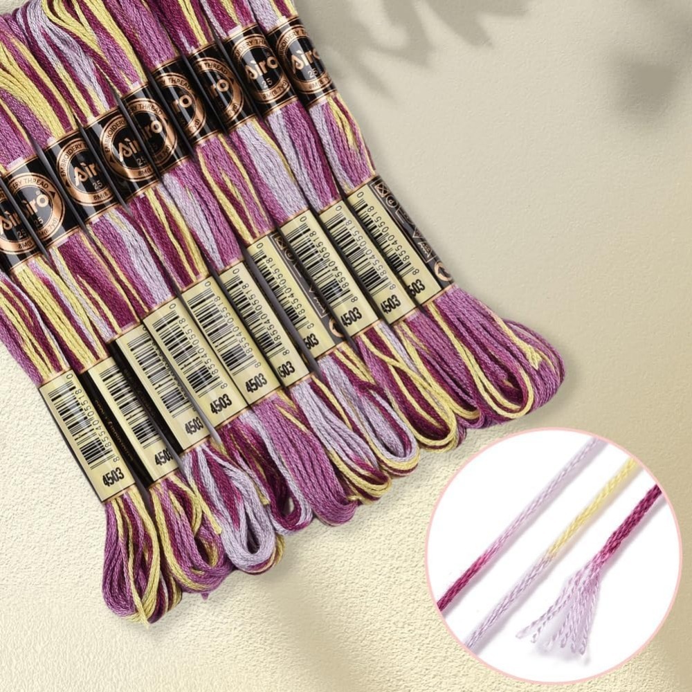 6 Strands Purple Variegated Em - огляд і ціна Embroidery Stitches