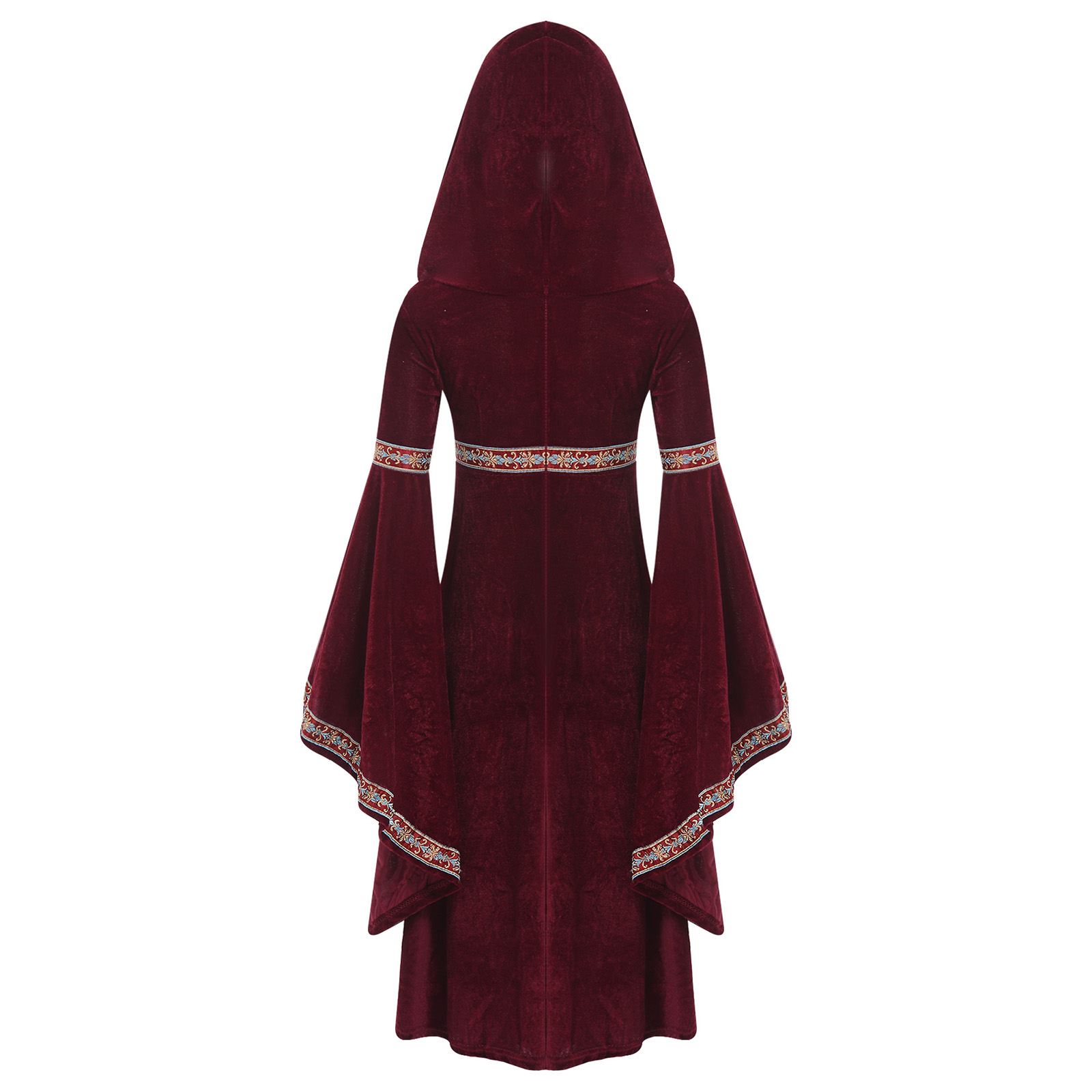 Hooded Medieval Princess Costu - огляд і ціна Embroidery Gothic