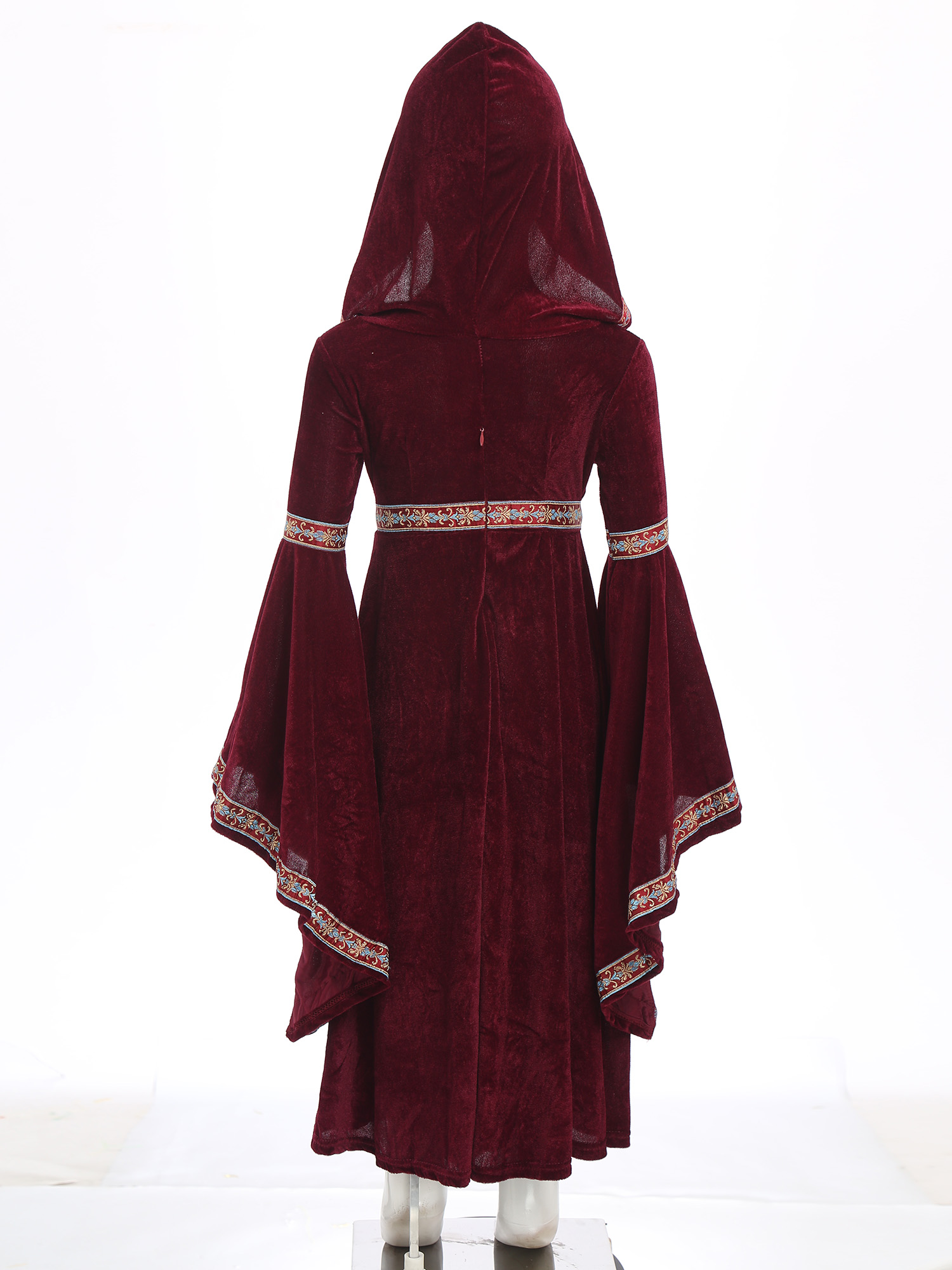 Hooded Medieval Princess Costu - огляд і ціна Embroidery Gothic