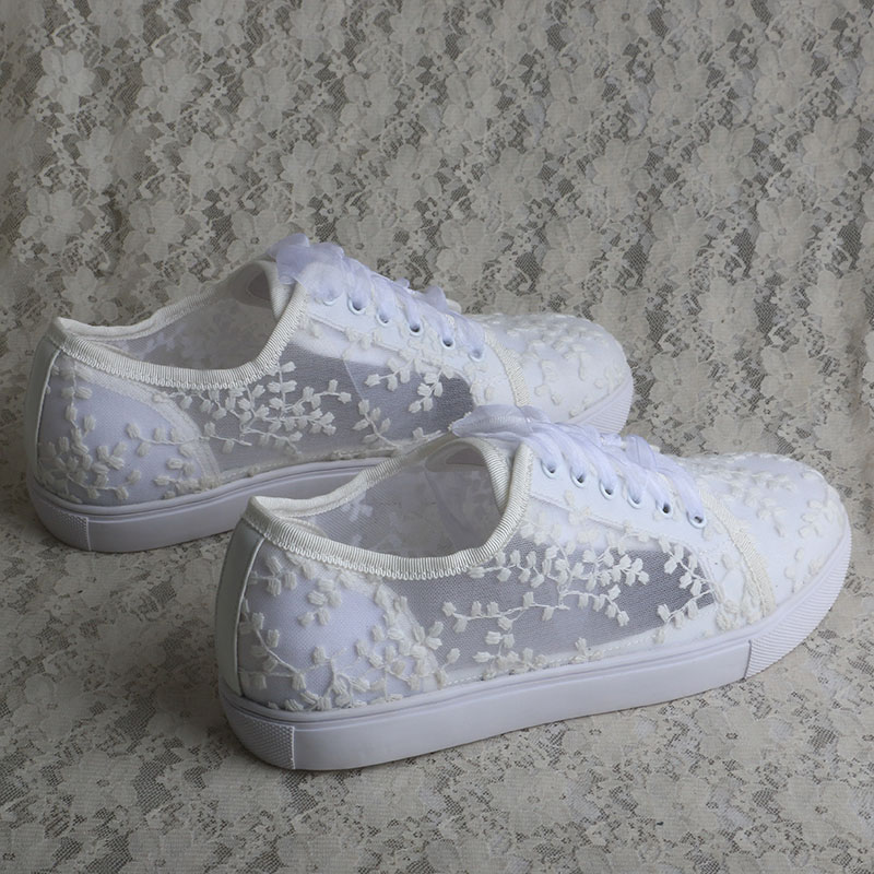Wedopus White Sneakers for Wom - огляд і ціна Embroidery Shoes