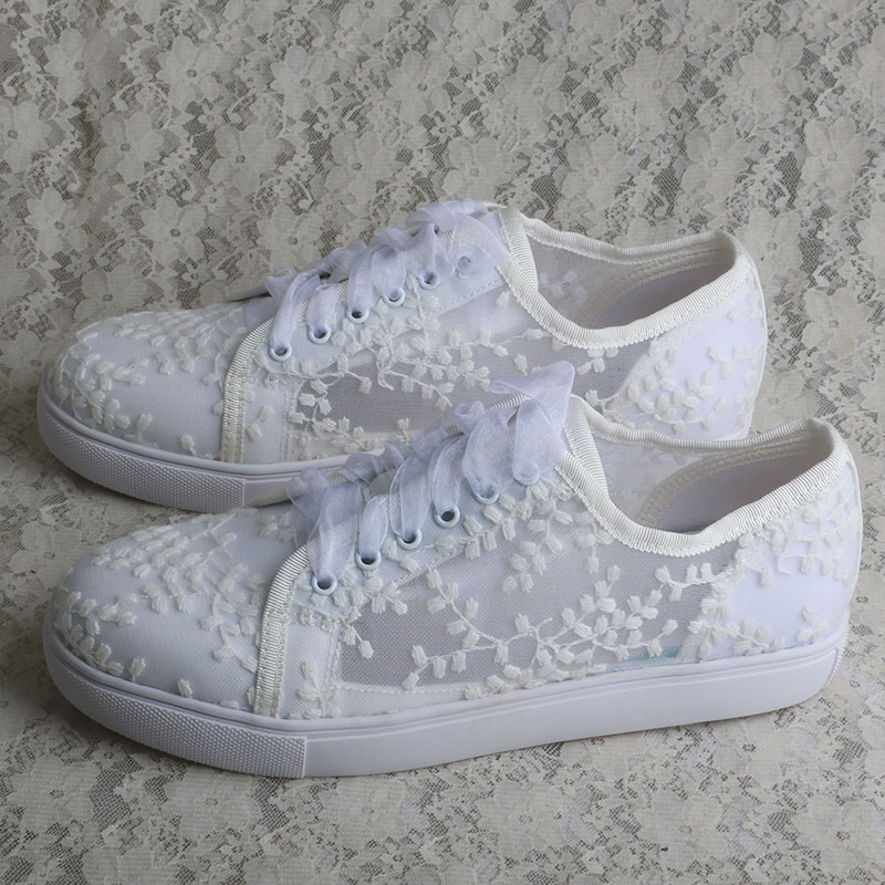 Wedopus White Sneakers for Wom - огляд і ціна Embroidery Shoes