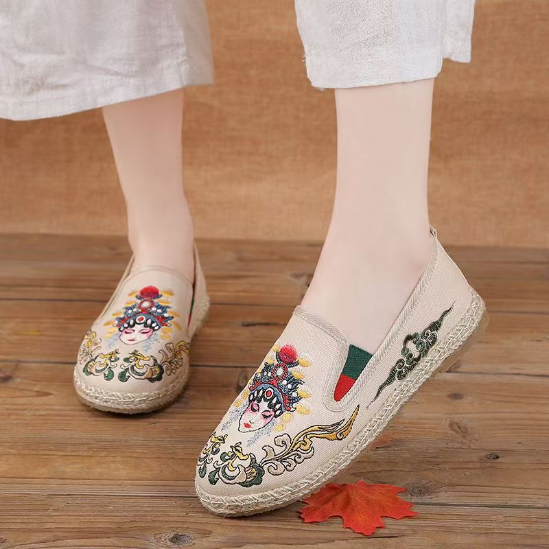 Women Flat Sole Embroidered Cl - огляд і ціна Embroidery Shoes