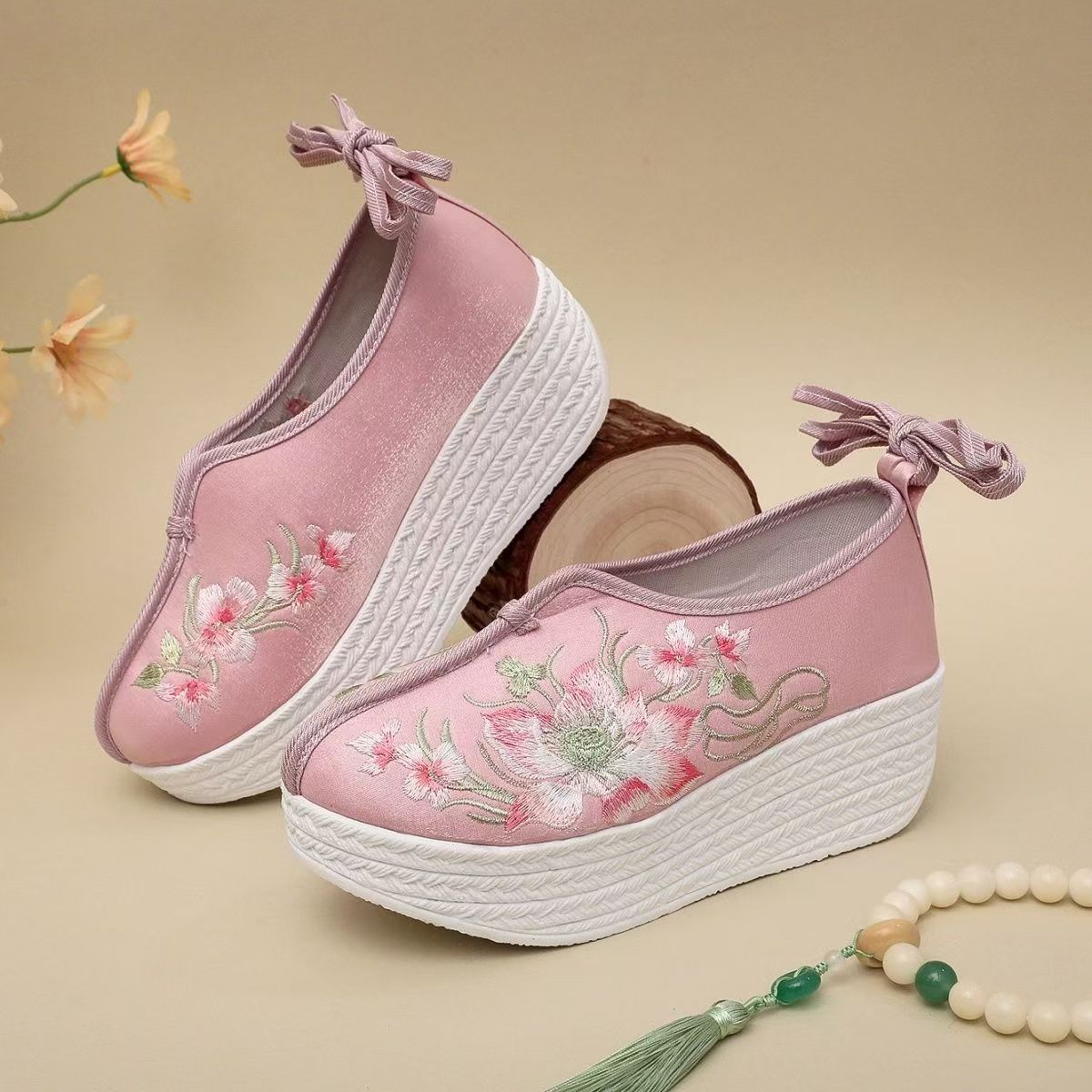 Woman Ethnic Style Wedges Embr - огляд і ціна Embroidery Shoes