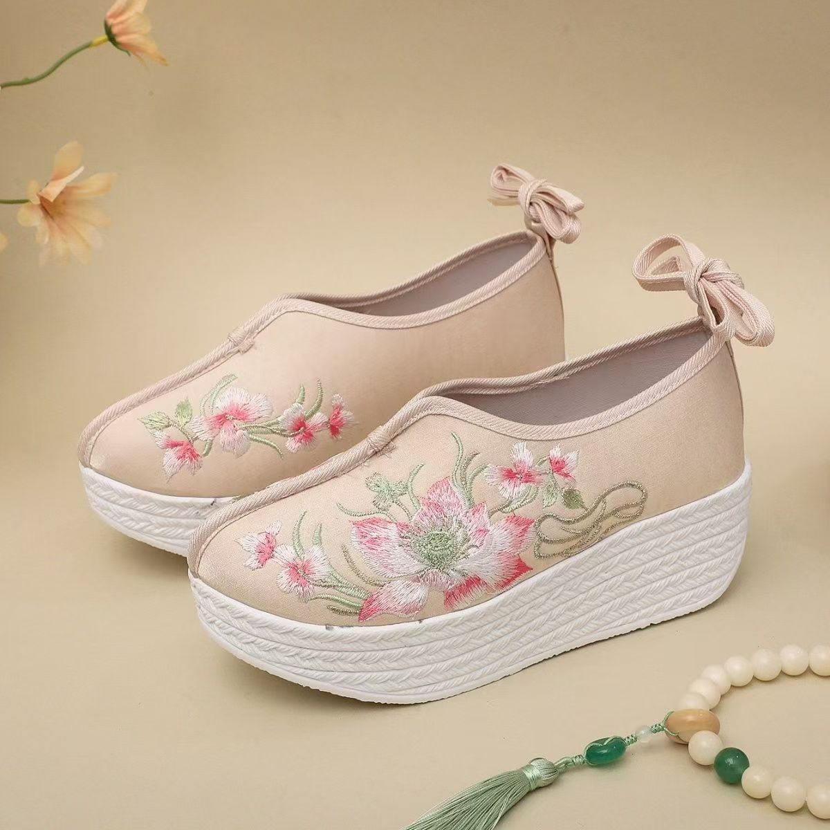 Woman Ethnic Style Wedges Embr - огляд і ціна Embroidery Shoes
