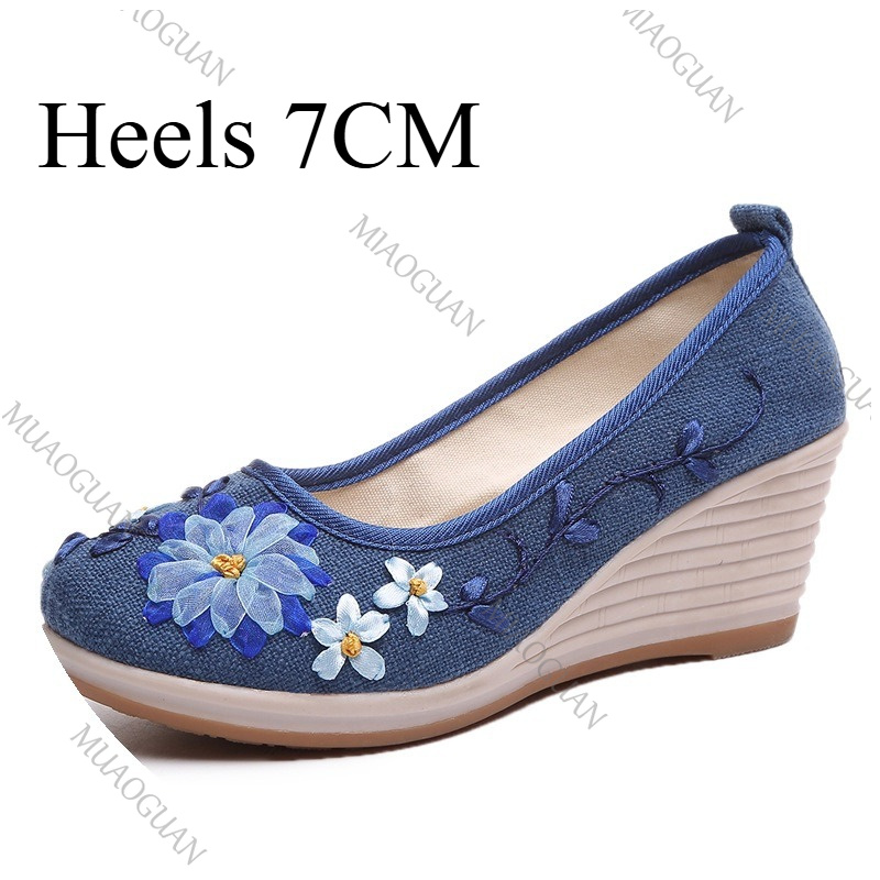 Embroidered Women Comfort Wedg - огляд і ціна Embroidery Shoes