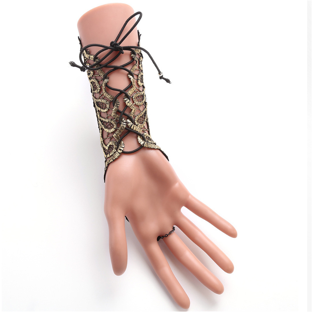 1pc Gothic Lace Cuff Fingerles - огляд і ціна Embroidery Gothic