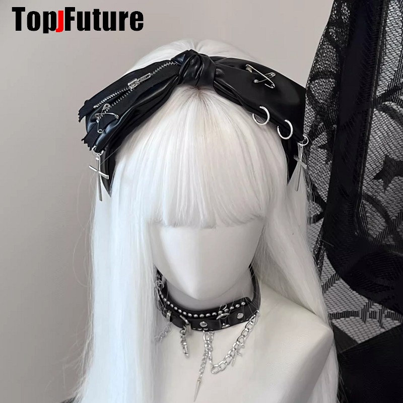 Gothic Bow Leather Harajuku Pu - огляд і ціна Embroidery Gothic