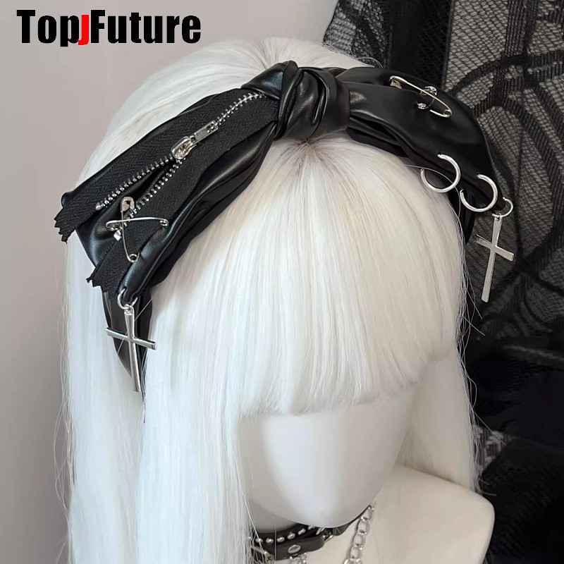 Gothic Bow Leather Harajuku Pu - огляд і ціна Embroidery Gothic