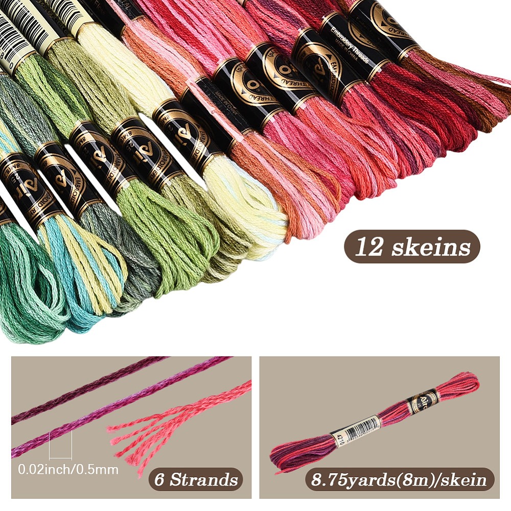 105 Yards Stitch Floss Embroid - огляд і ціна Embroidery Stitches