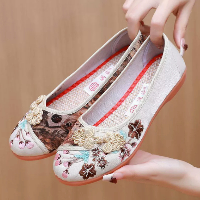 Retro Chinese Style Women Canv - огляд і ціна Embroidery Shoes