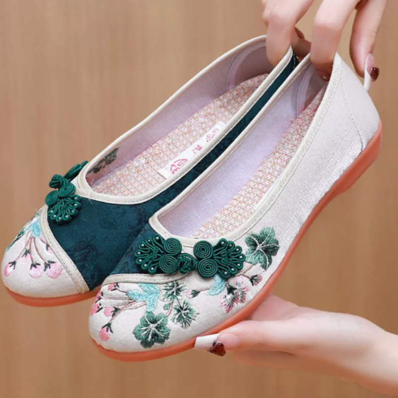 Retro Chinese Style Women Canv - огляд і ціна Embroidery Shoes