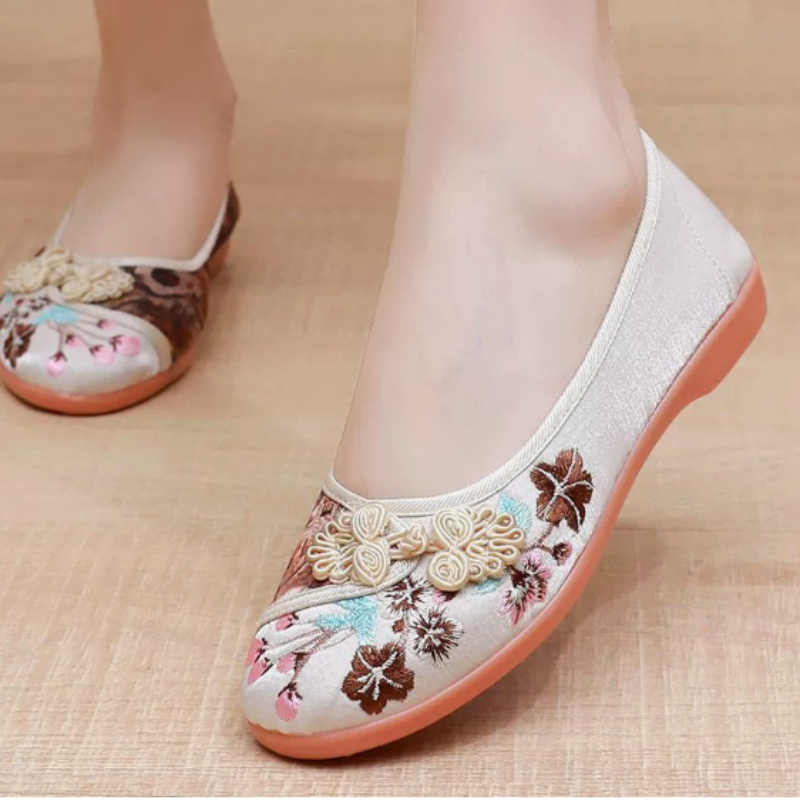 Retro Chinese Style Women Canv - огляд і ціна Embroidery Shoes