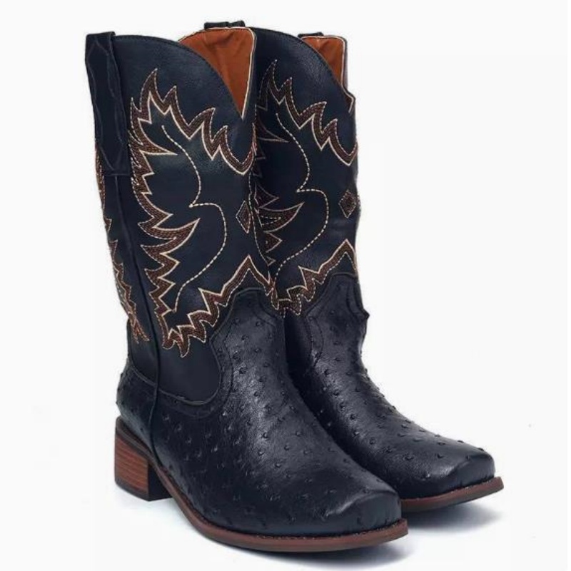 Men High Boots Embroidery Retr - огляд і ціна Embroidery Stitches