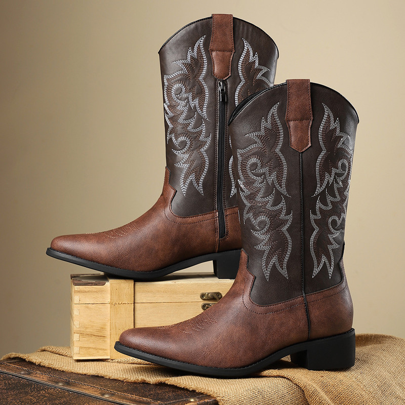 NEW Men High Boots Embroidery  - огляд і ціна Embroidery Stitches