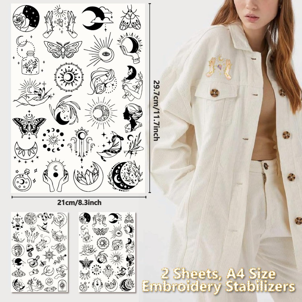 51Pcs Boho Moon Sun Water Solu - огляд і ціна Embroidery Stitches